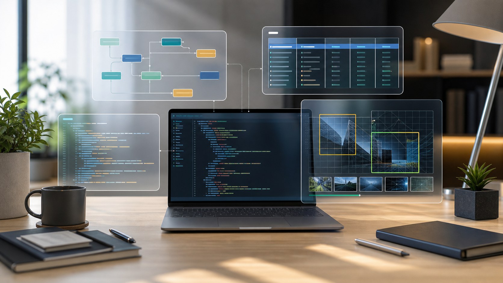 Parker Shamblin software engineering portfolio cover featuring Java, Python, SQL, and OpenCV project themes.